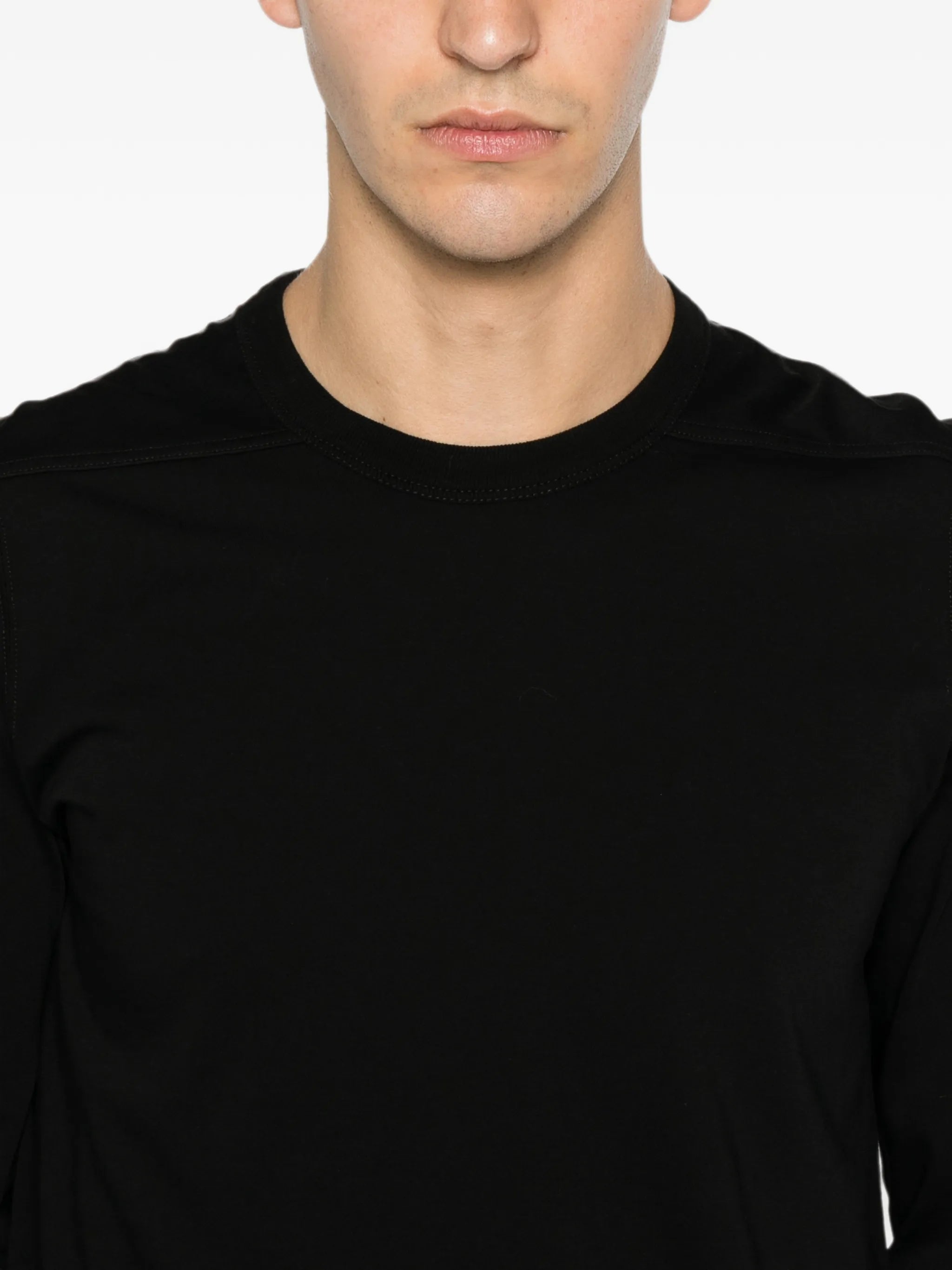 Rick Owens Rick Owens Level LS T Long-sleeve Cotton Sweater, view 2