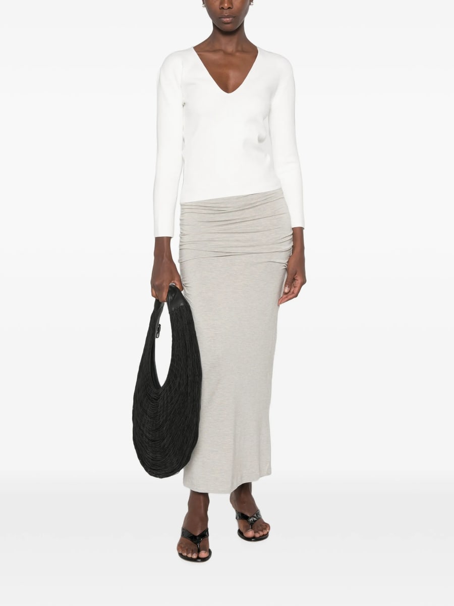 Toteme Toteme Draped Maxi Skirt, view 3