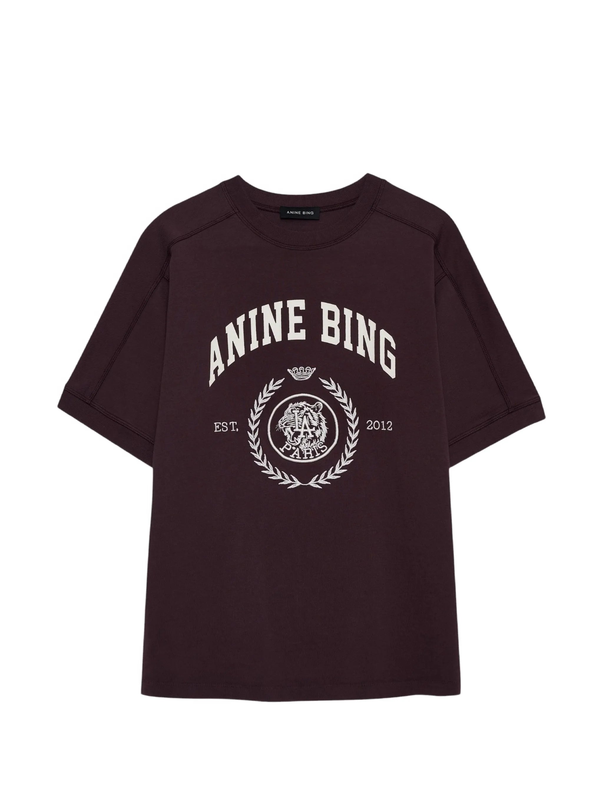 Anine Bing Anine Bing Jaylin Logo-print Crew-neck T-shirt