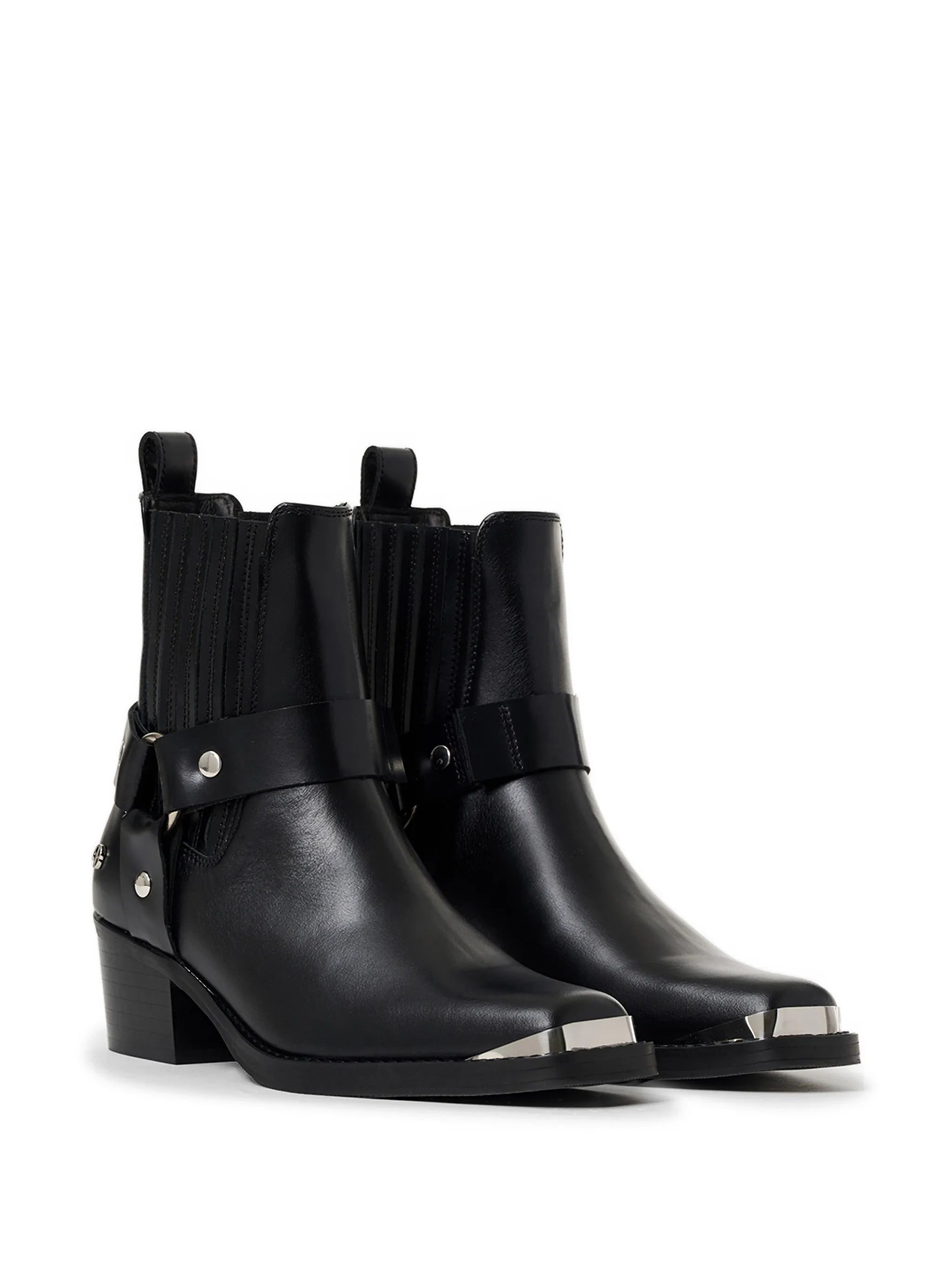 Anine Bing Anine Bing Mid Biker Boots - Black, view 2