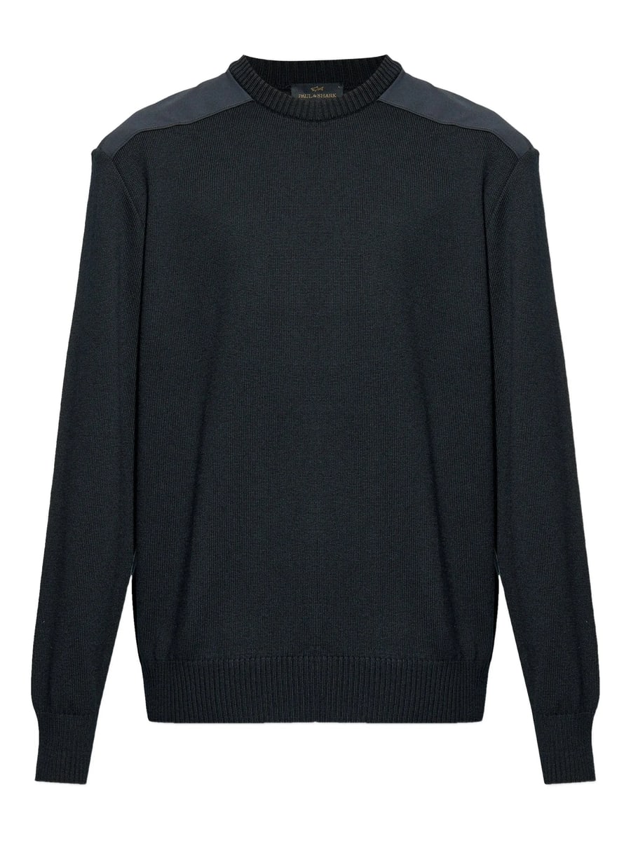 Paul & Shark Paul & Shark Wool Shoulder-patch Sweater
