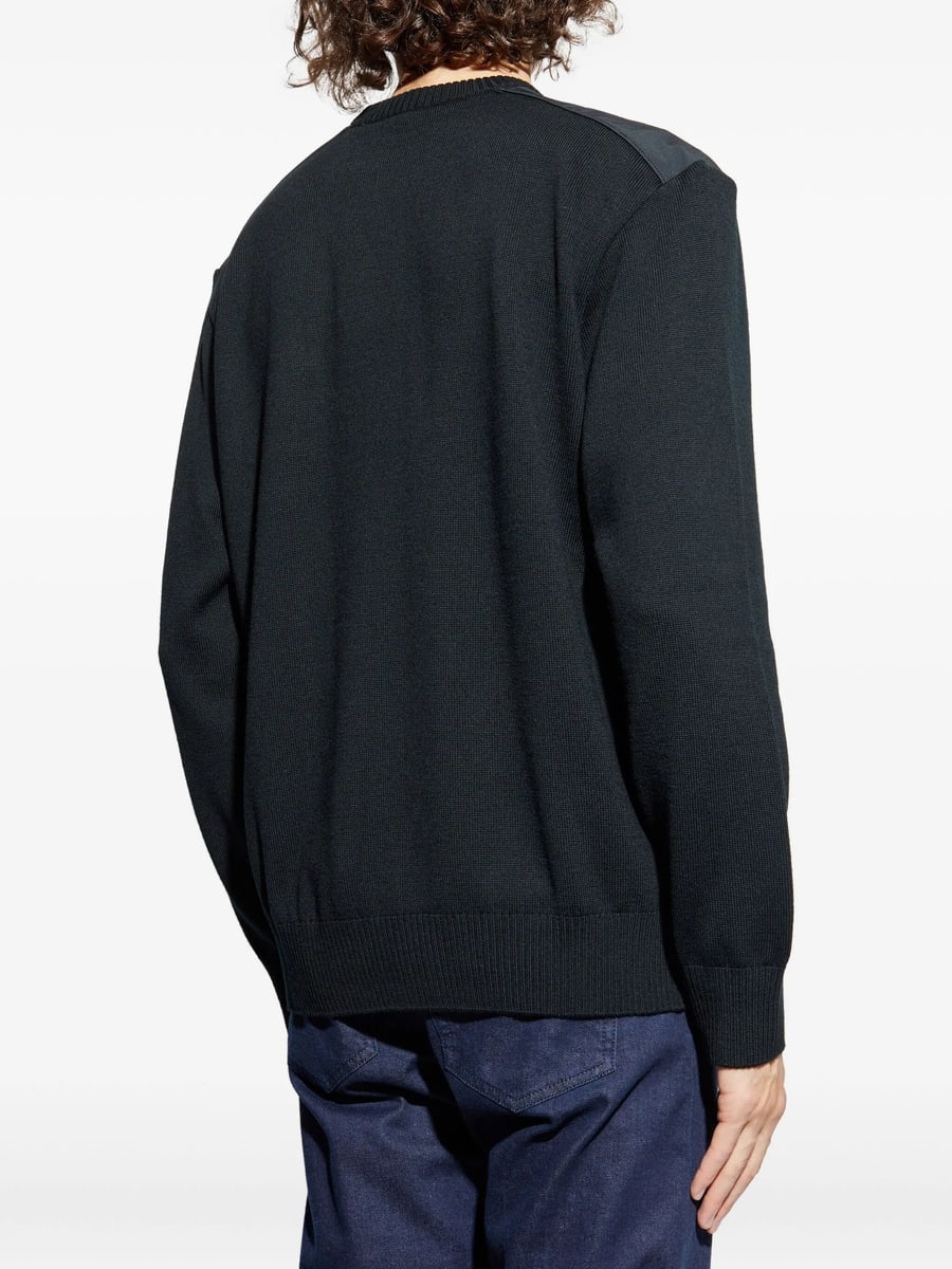 Paul & Shark Paul & Shark Wool Shoulder-patch Sweater, view 2