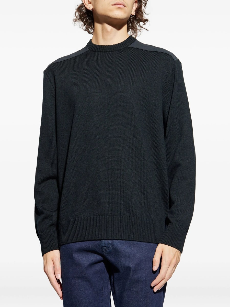 Paul & Shark Paul & Shark Wool Shoulder-patch Sweater, view 3