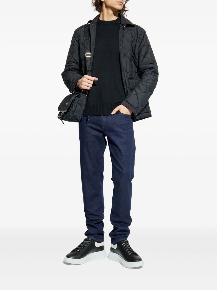 Paul & Shark Paul & Shark Wool Shoulder-patch Sweater, view 4