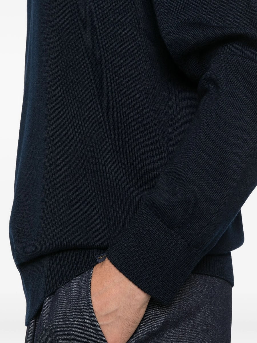 Paul & Shark Paul & Shark Wool Shoulder-patch Jumper, view 3
