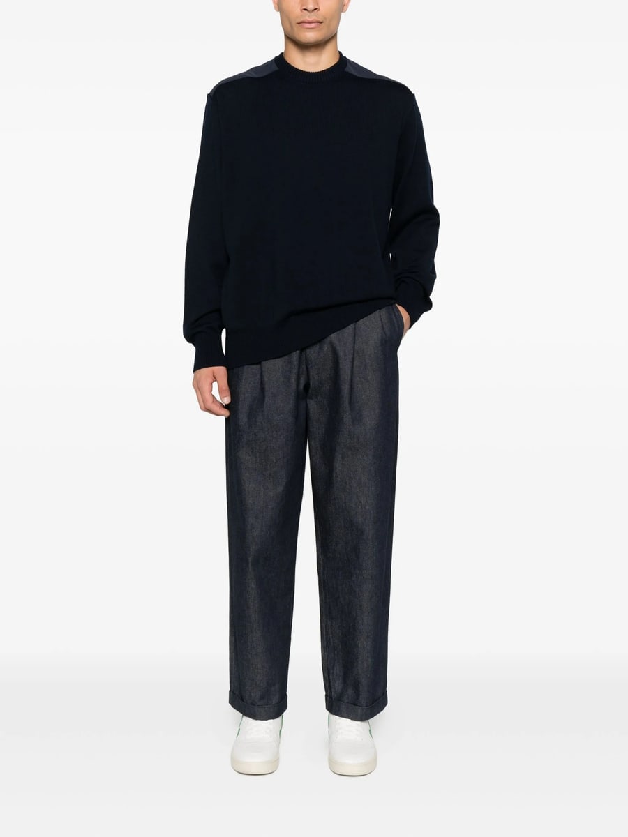 Paul & Shark Paul & Shark Wool Shoulder-patch Jumper, view 4