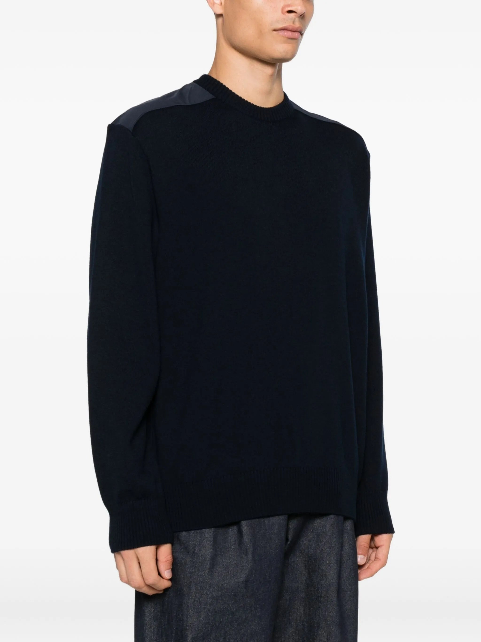 Paul & Shark Paul & Shark Wool Shoulder-patch Jumper, view 2