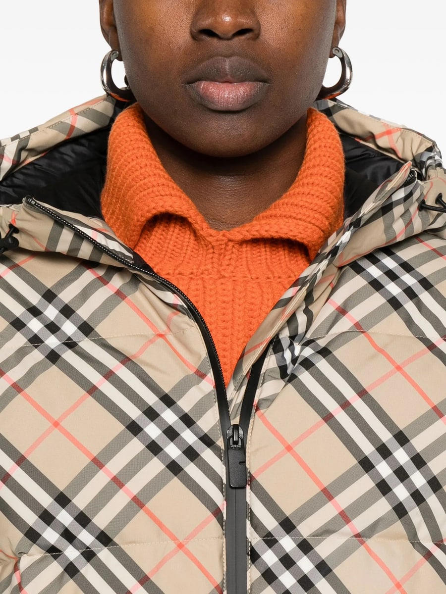 Burberry Burberry Check Quilted Jacket, view 3