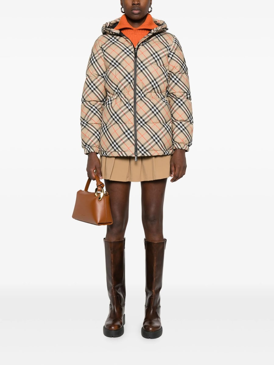 Burberry Burberry Check Quilted Jacket, view 4