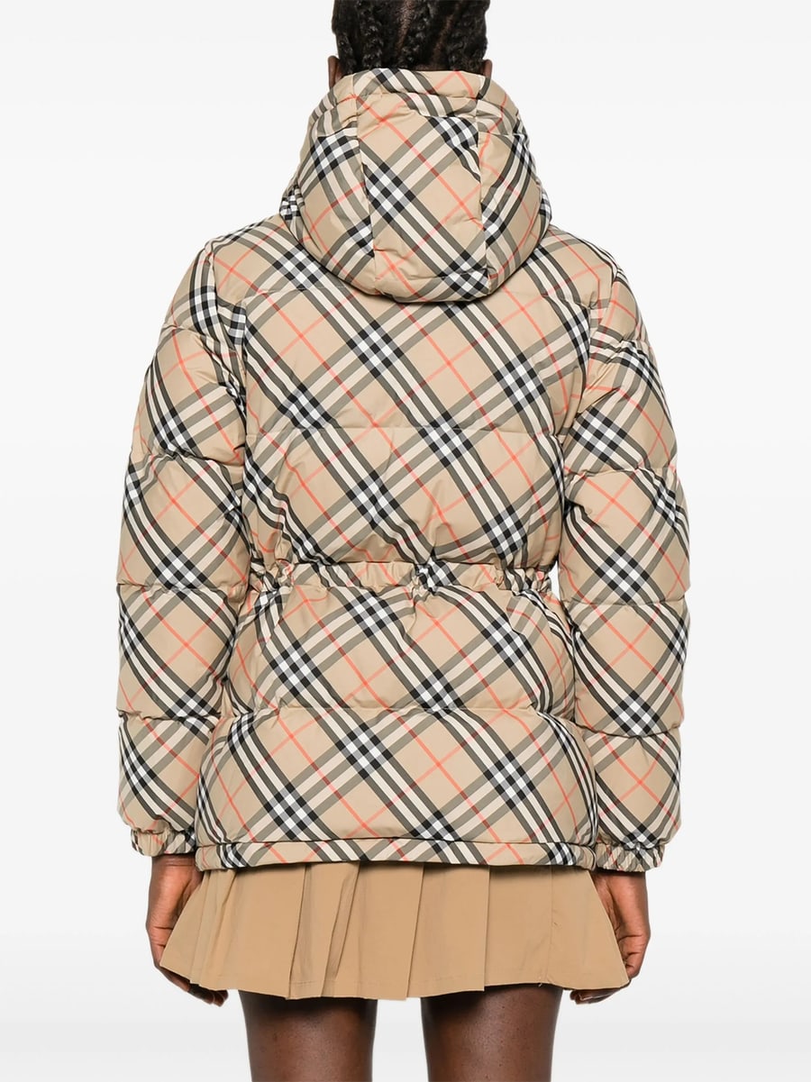 Burberry Burberry Check Quilted Jacket, view 5