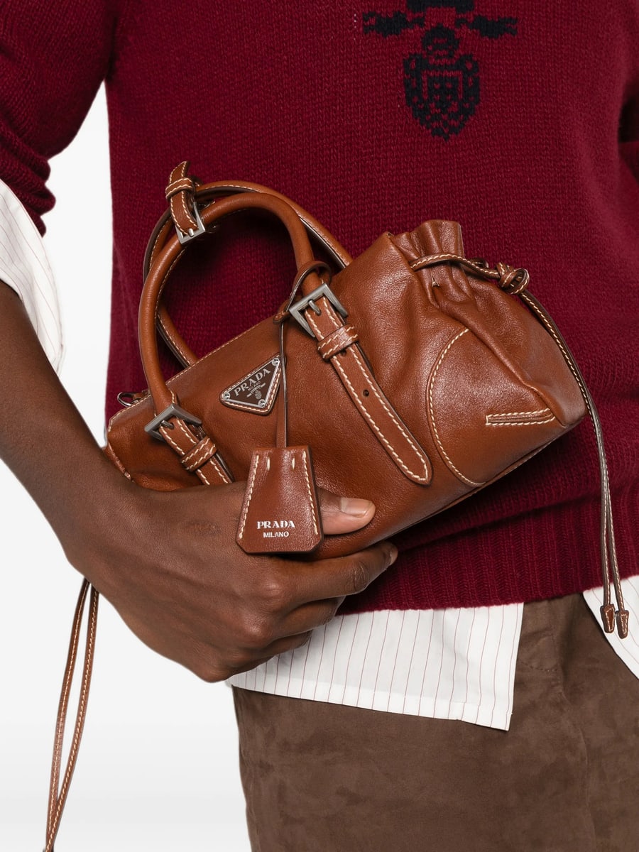 Prada Prada Bonnie Small Leather Bag, view 3