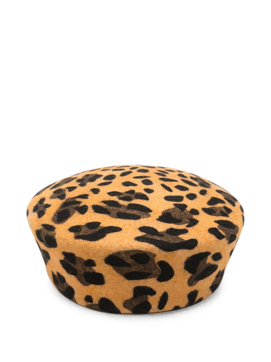 Ruslan Baginskiy Ruslan Baginskiy Leopard-print Beret, view 3