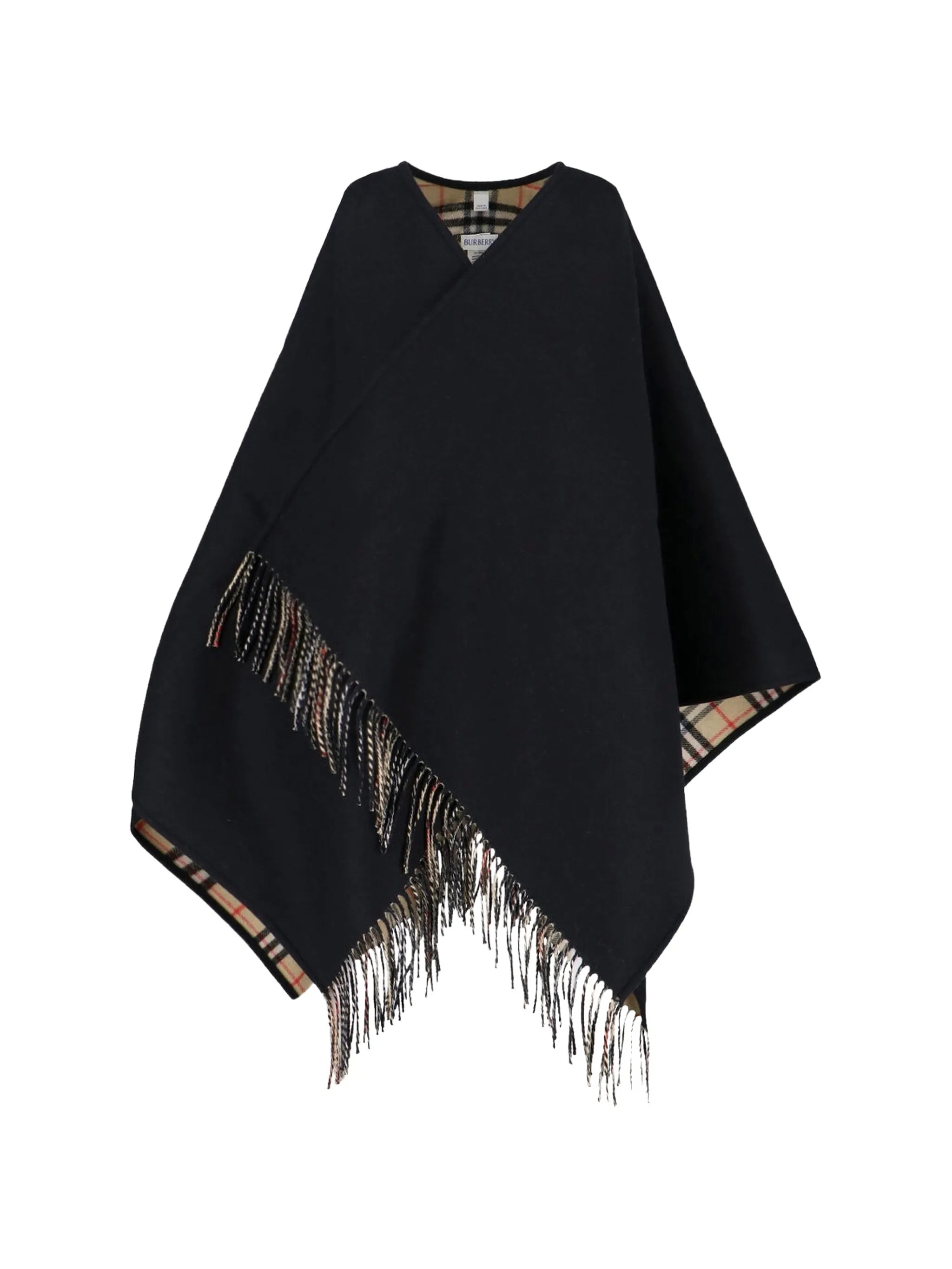 Burberry Burberry Reversible Check Wool Cape