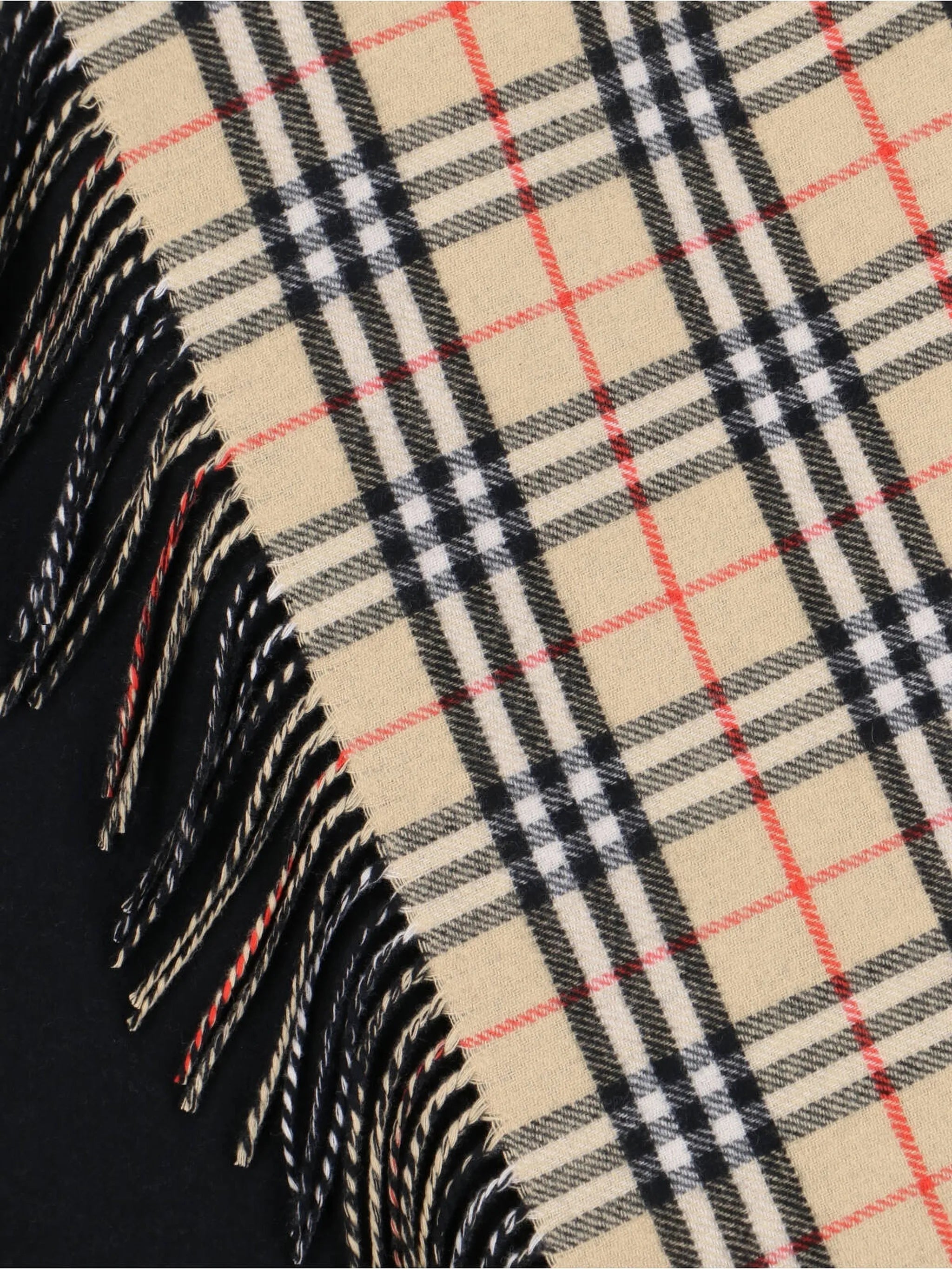 Burberry Burberry Reversible Check Wool Cape, view 2