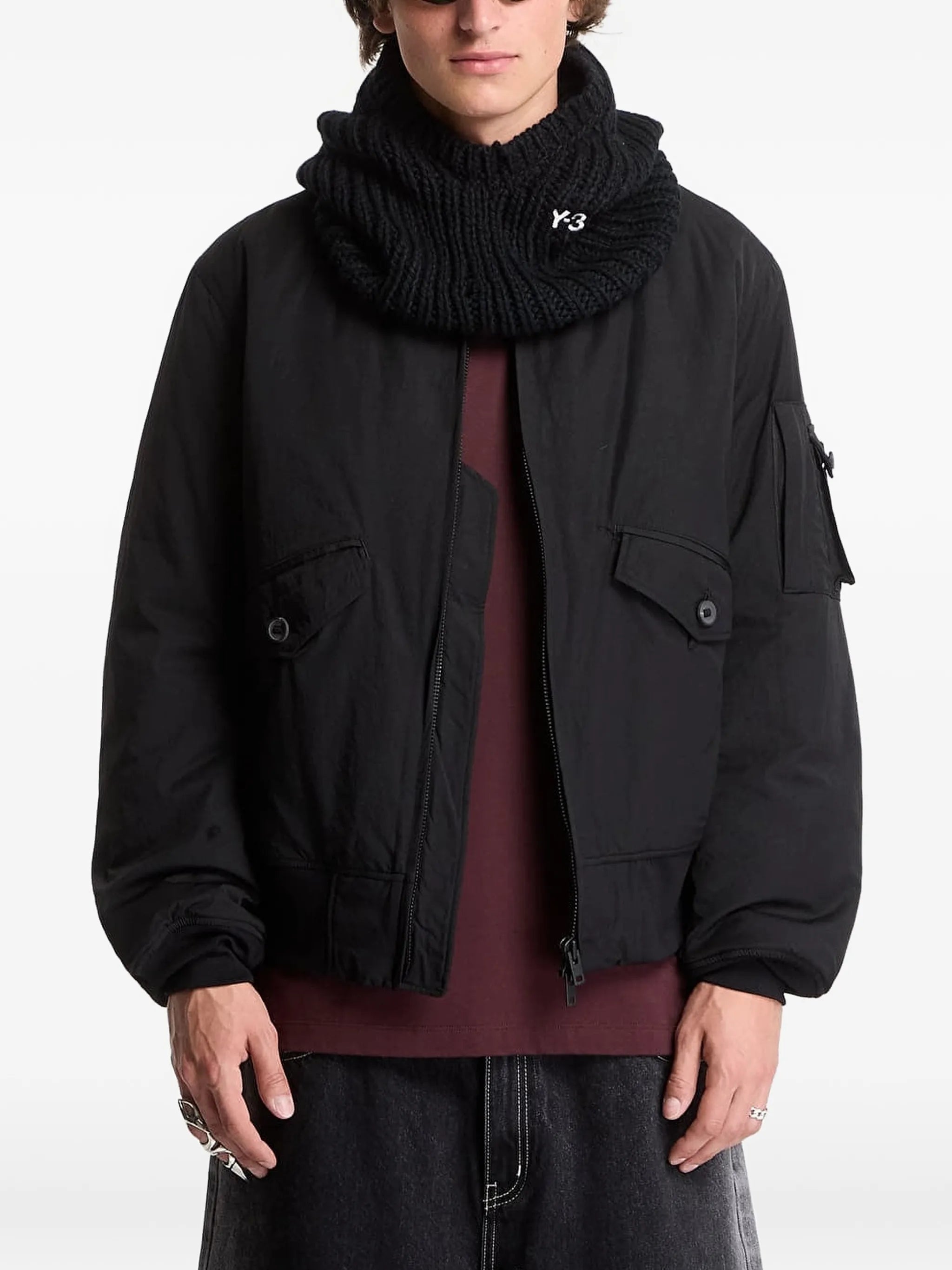 Y-3 Y-3 Pocket-detail Zip-up Bomber Jacket