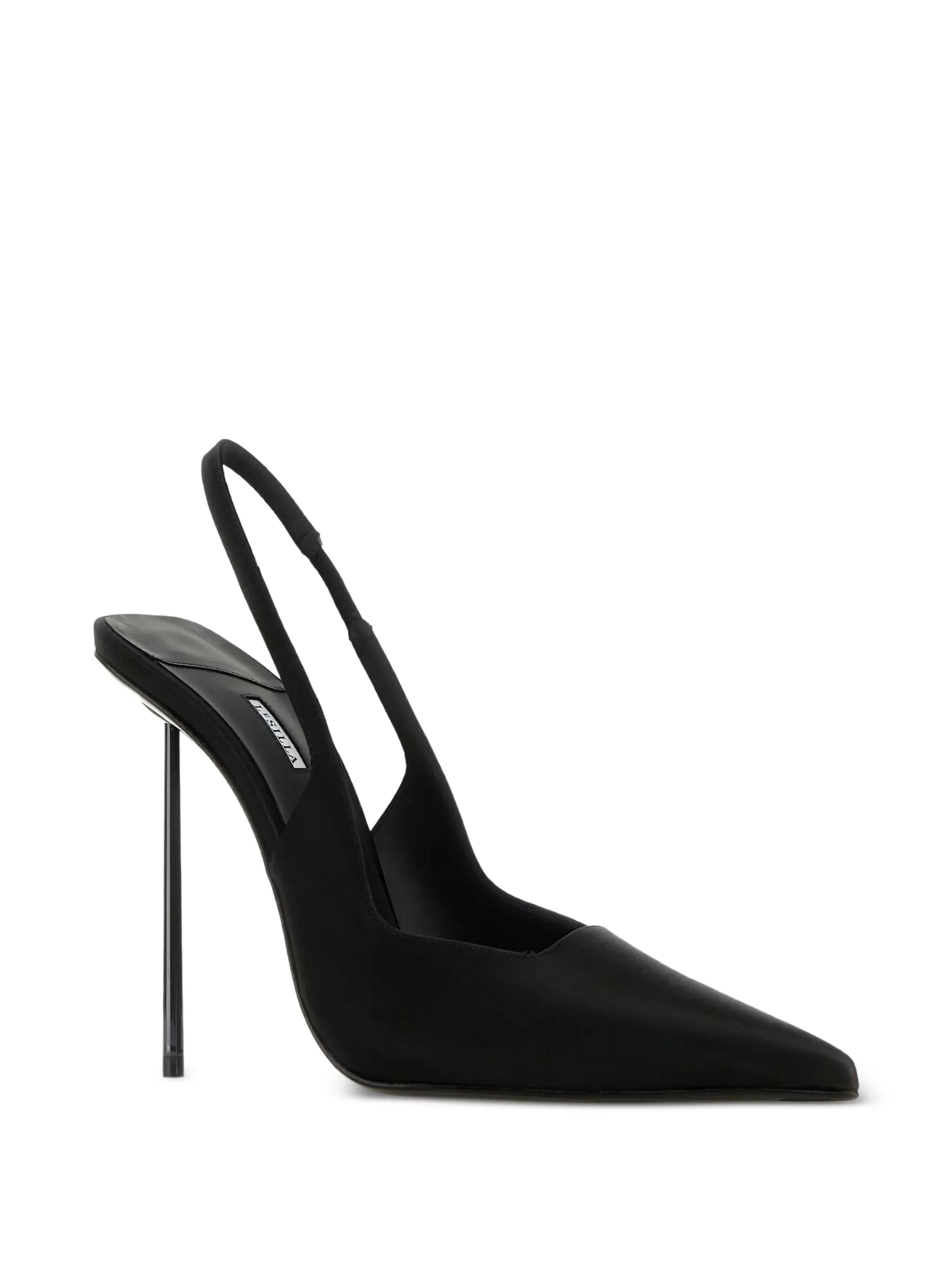 Le Silla Le Silla 110mm Sling Back Satin Heeled Pumps, view 2