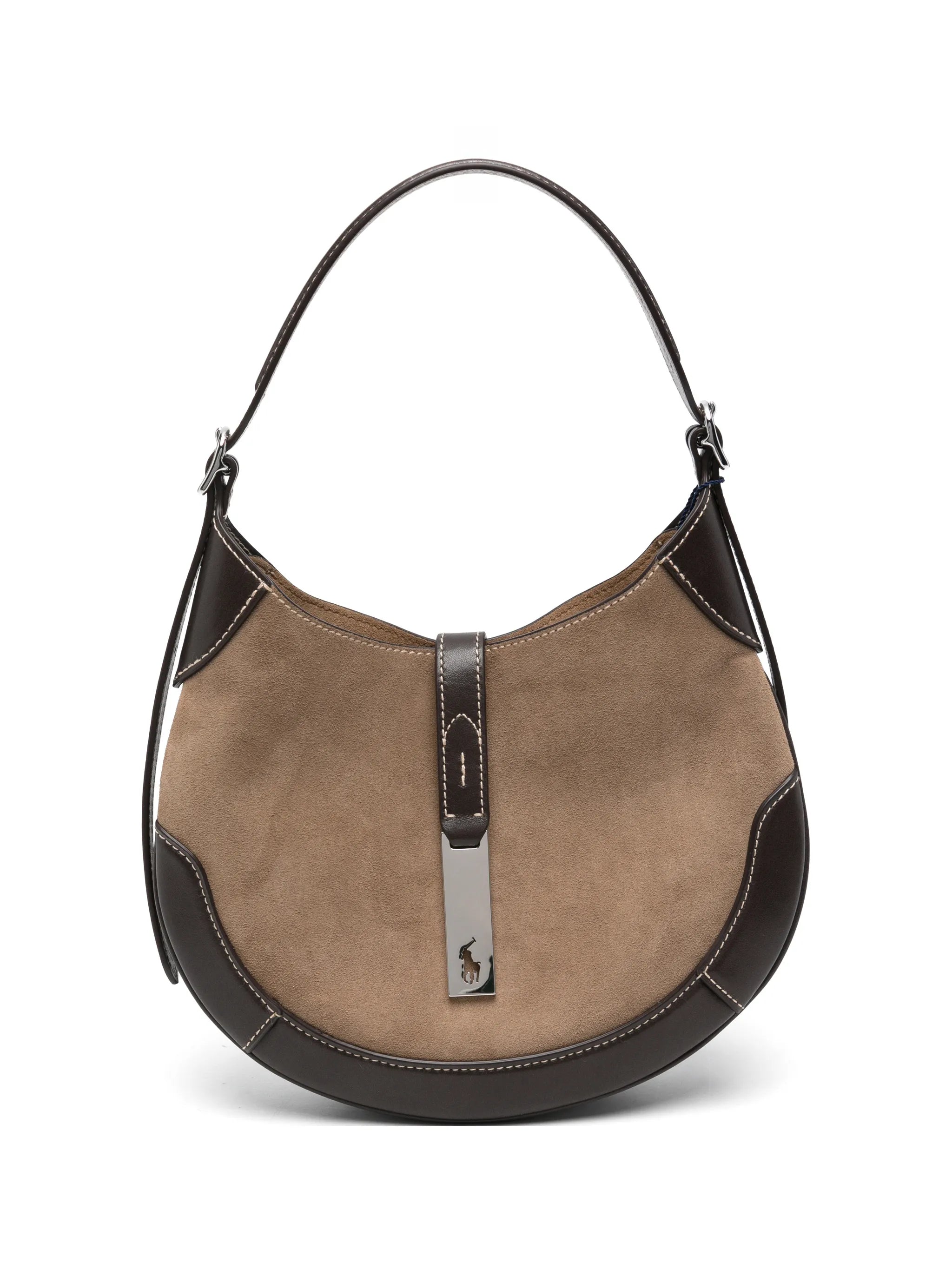 Ralph Lauren Ralph Lauren Polo ID Panelled Suede Shoulder Bag