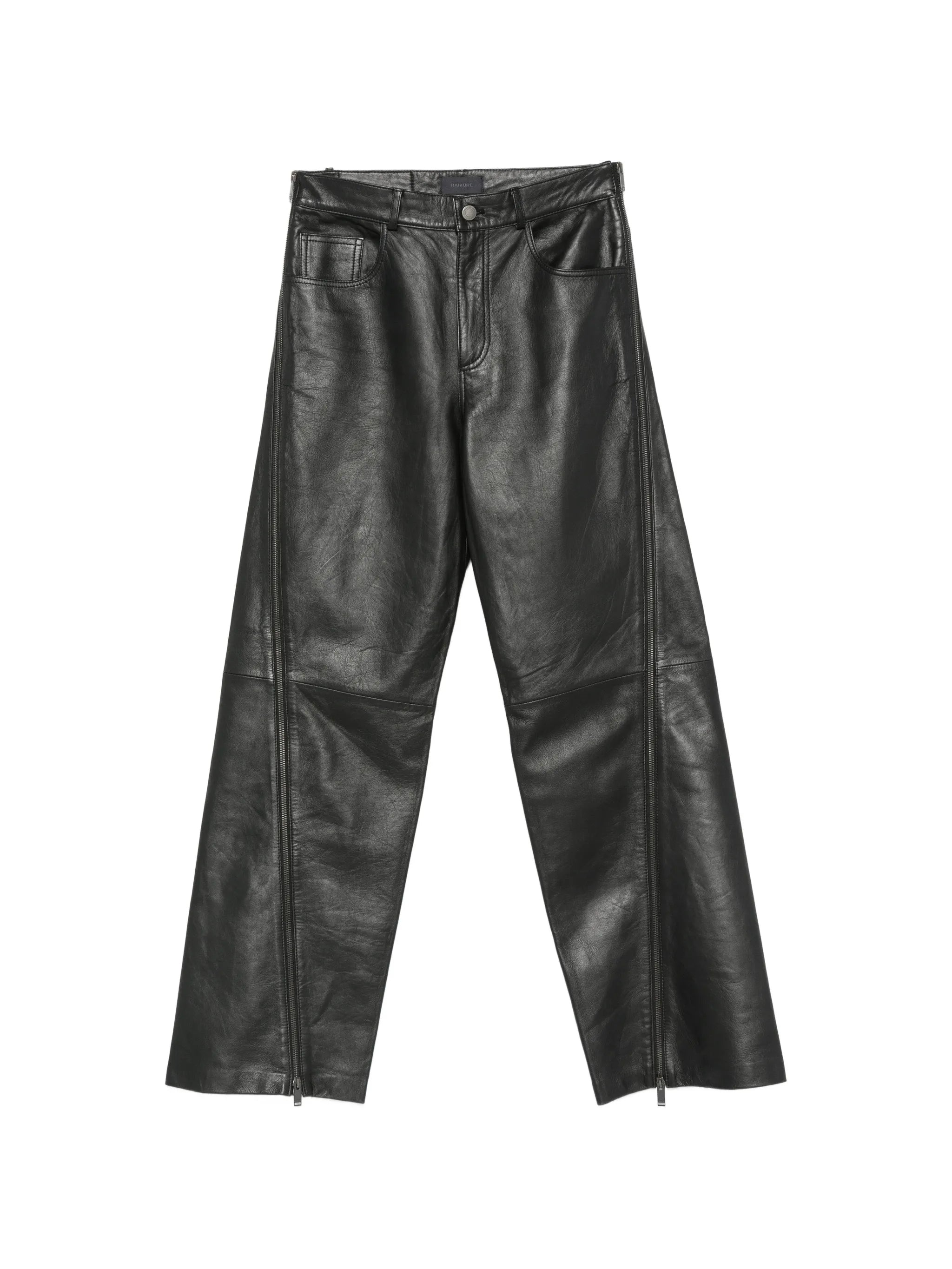 Haikure Haikure Belt-loops Leather Trousers