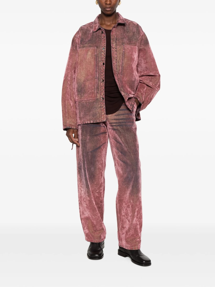 Haikure Haikure Washed-effect Hammer-loop Jeans, view 2