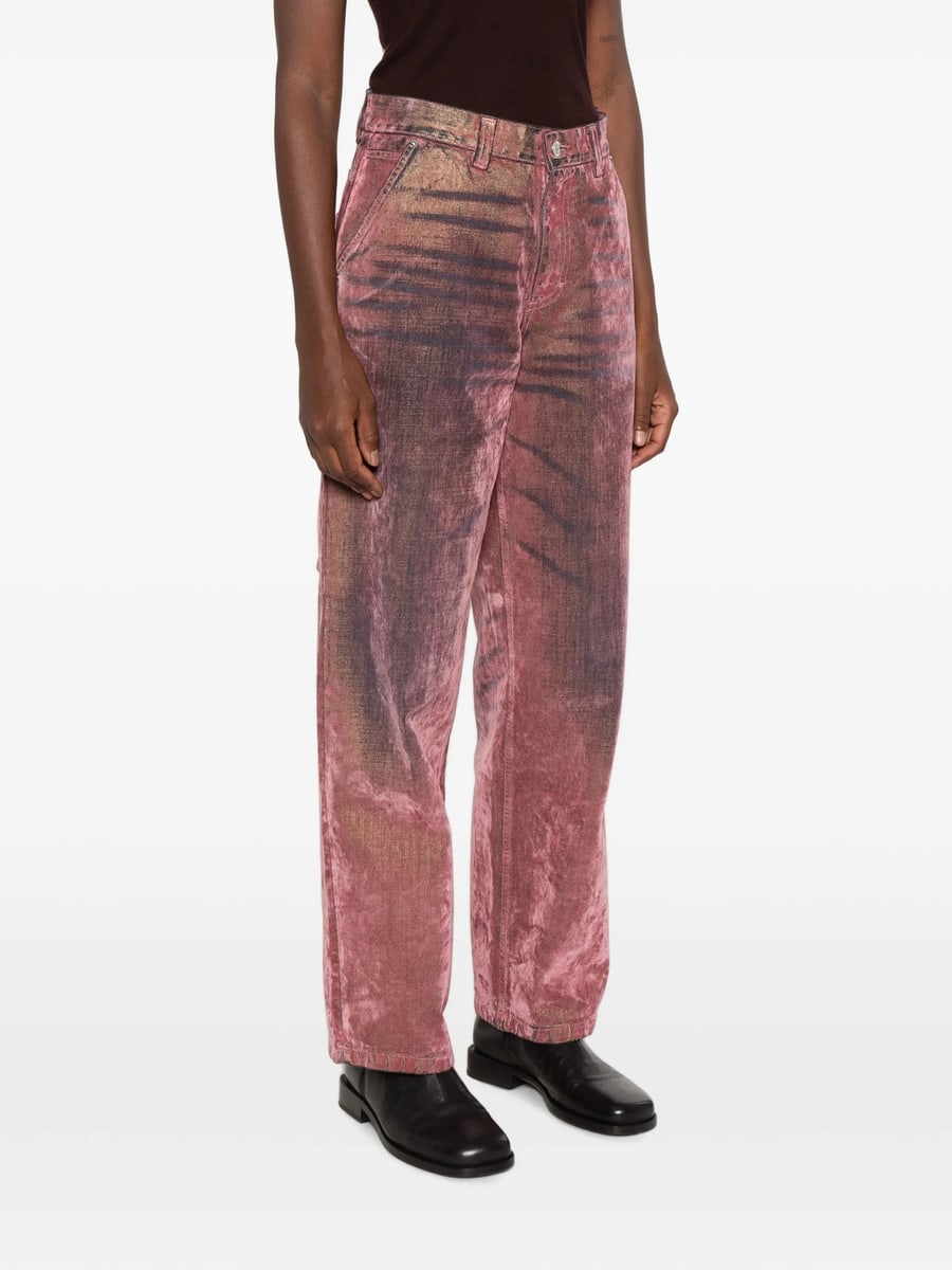 Haikure Haikure Washed-effect Hammer-loop Jeans, view 5