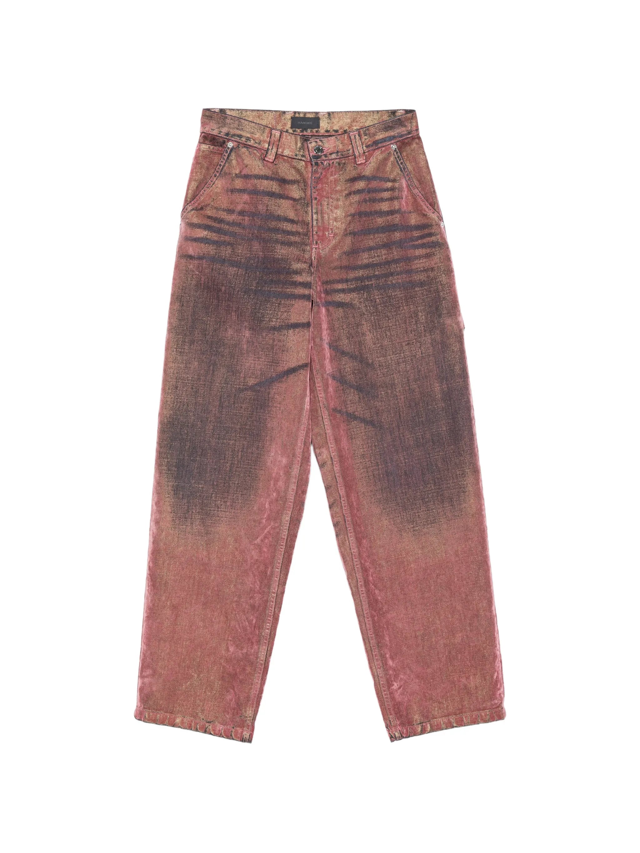 Haikure Haikure Washed-effect Hammer-loop Jeans