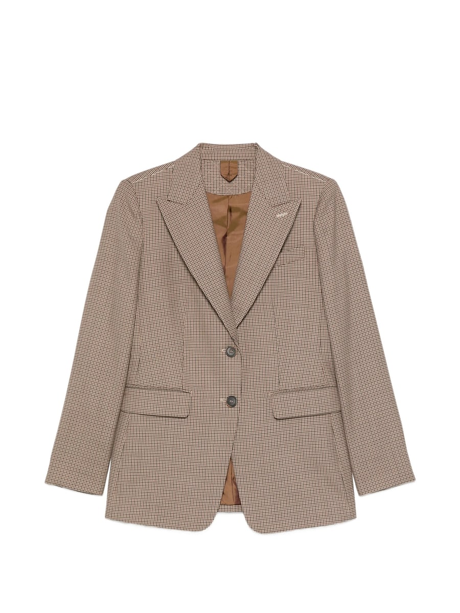 Max Mara Max Mara Caro Houndstooth-pattern Tailored Jacket