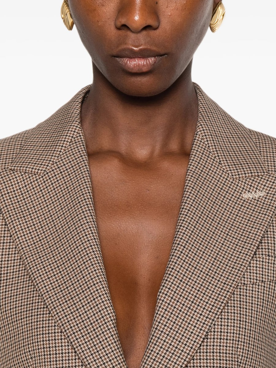 Max Mara Max Mara Caro Houndstooth-pattern Tailored Jacket, view 5