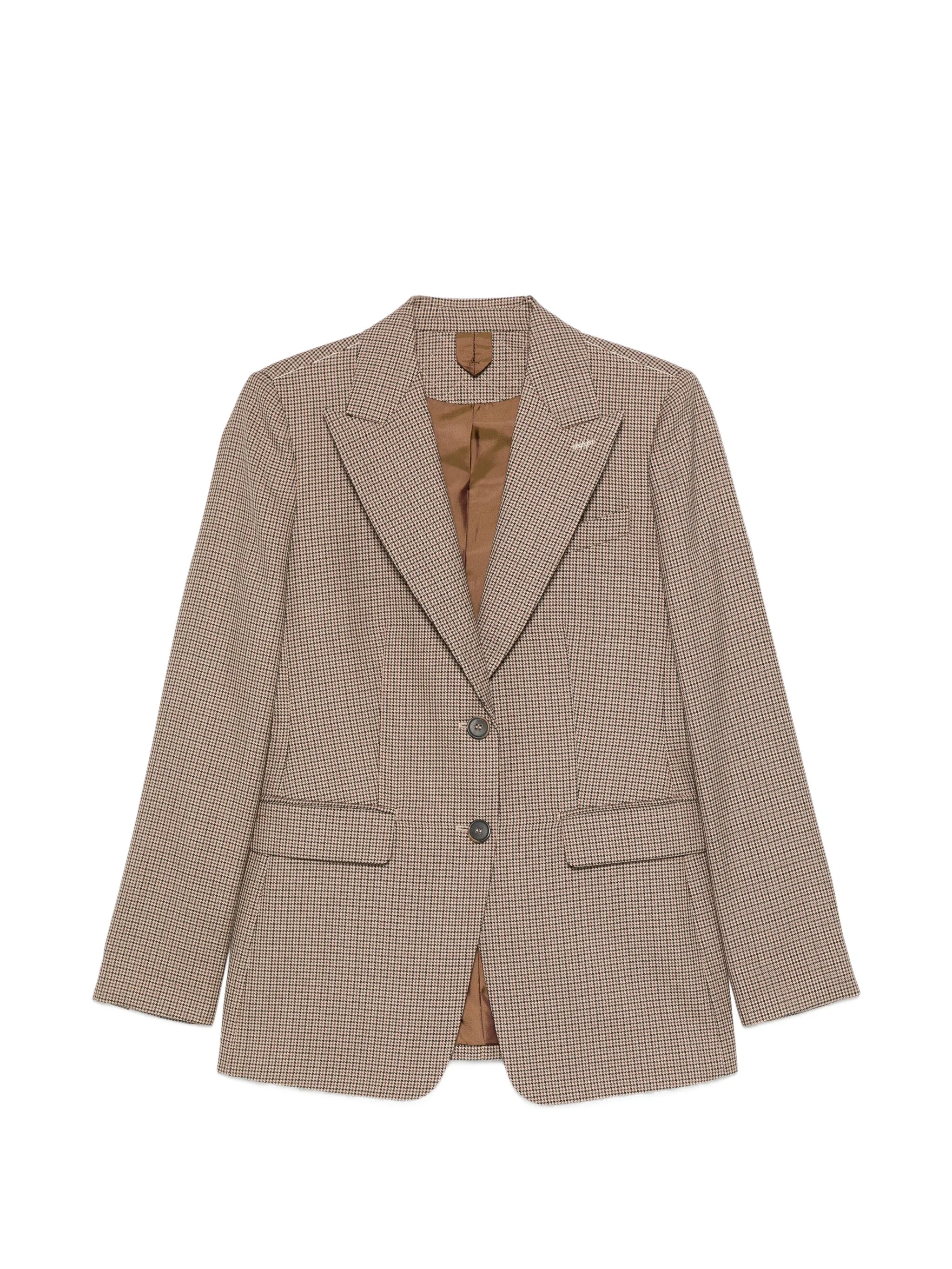 Max Mara Max Mara Caro Houndstooth-pattern Tailored Jacket