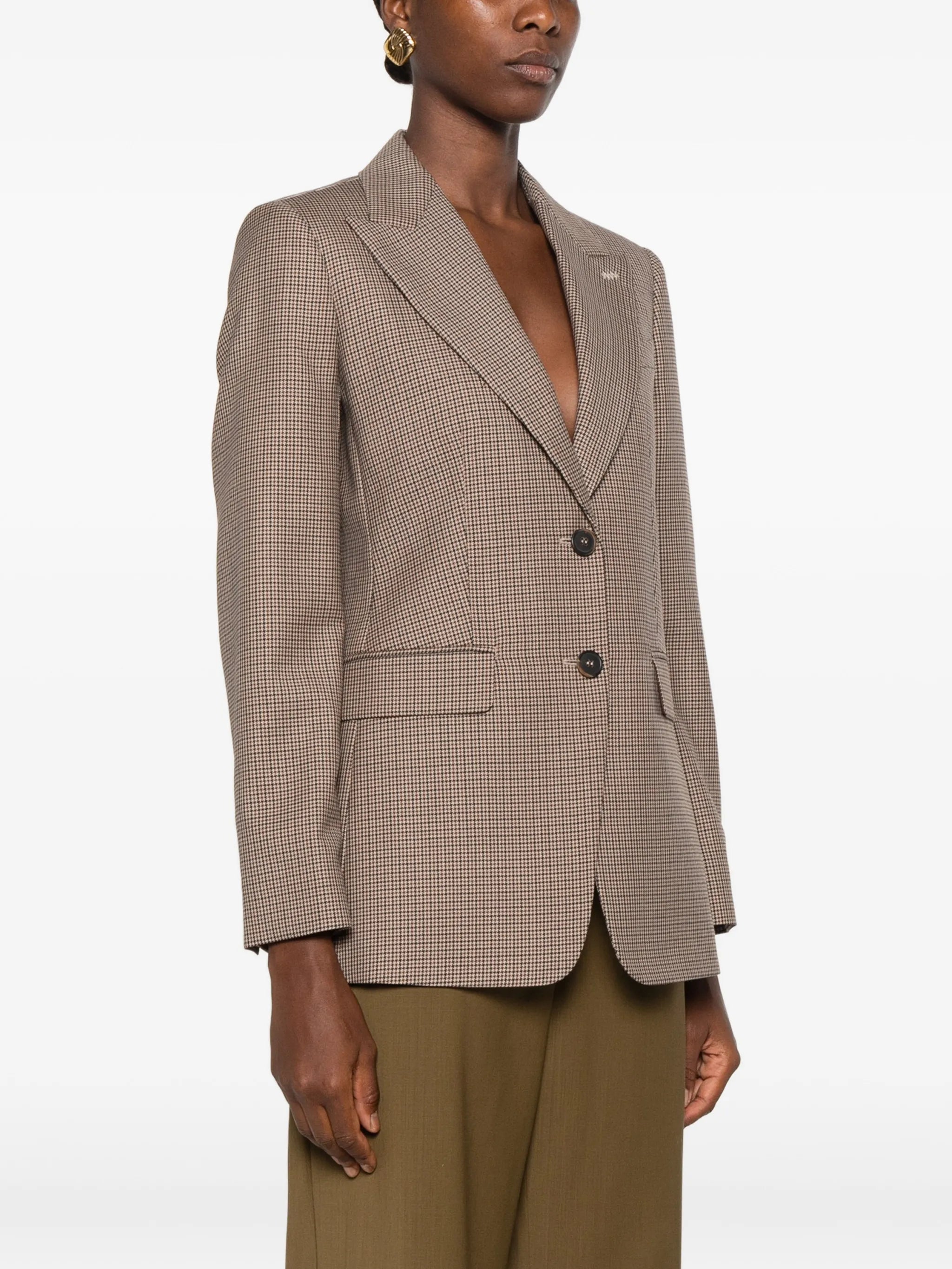 Max Mara Max Mara Caro Houndstooth-pattern Tailored Jacket, view 2
