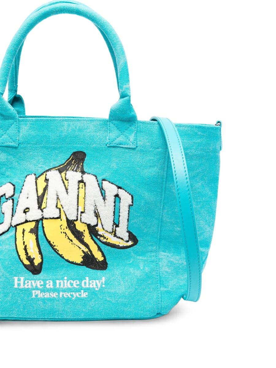 Ganni Ganni Banana-print Tote Bag, view 5