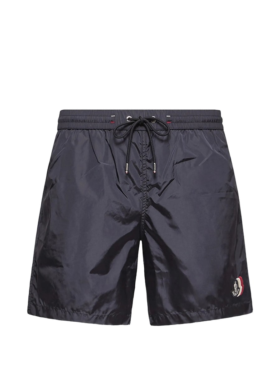Moncler Moncler Logo-patch Drawstring Swim Shorts
