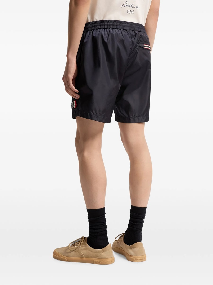 Moncler Moncler Logo-patch Drawstring Swim Shorts, view 2