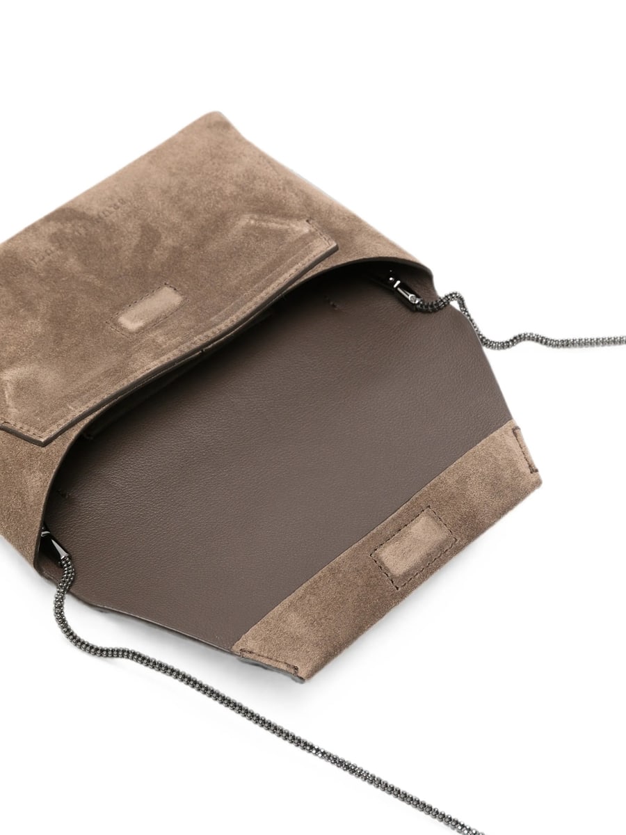 Brunello Cucinelli Brunello Cucinelli Duo Monili-strap Shoulder Bag, view 5