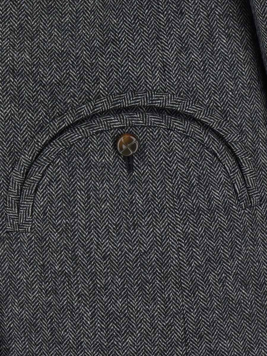 Blazé Milano Blazé Milano Herringbone-pattern Double-breasted Blazer, view 3