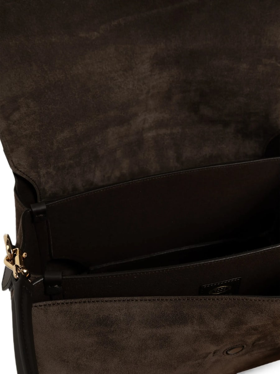 Tod's Tod's T Timeless Suede Shoulder Bag, view 2