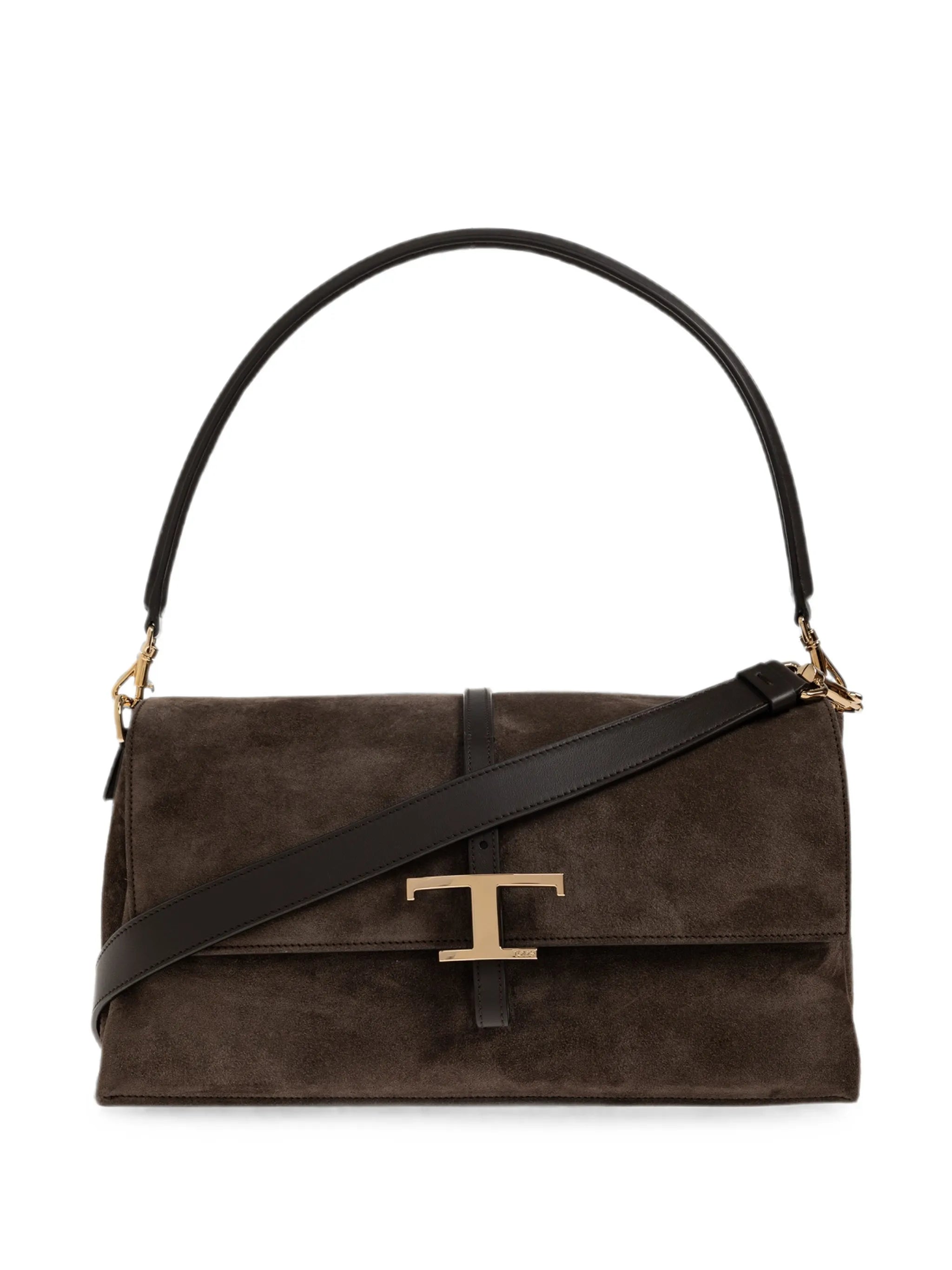 Tod's Tod's T Timeless Suede Shoulder Bag