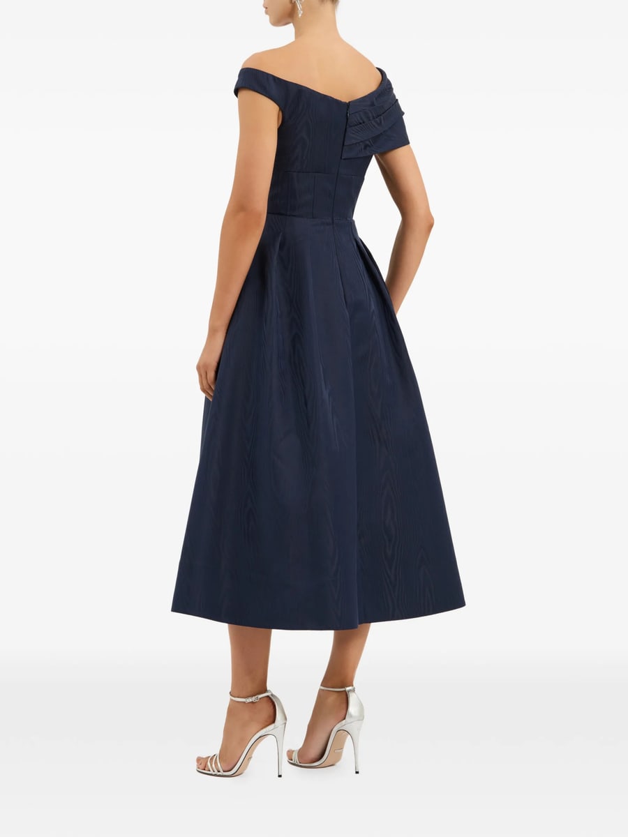 Rebecca Vallance Rebecca Vallance Pleated Off-shoulder Midi Dress, view 5