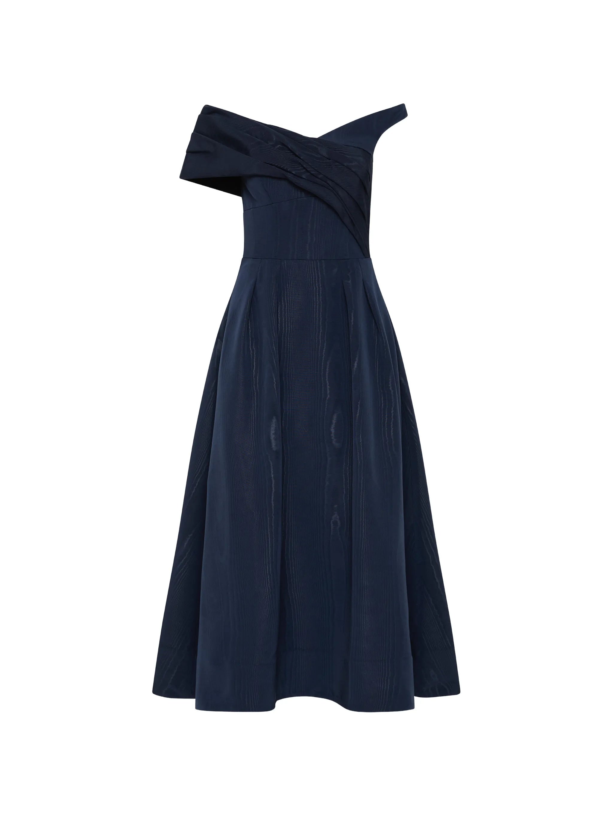 Rebecca Vallance Rebecca Vallance Pleated Off-shoulder Midi Dress