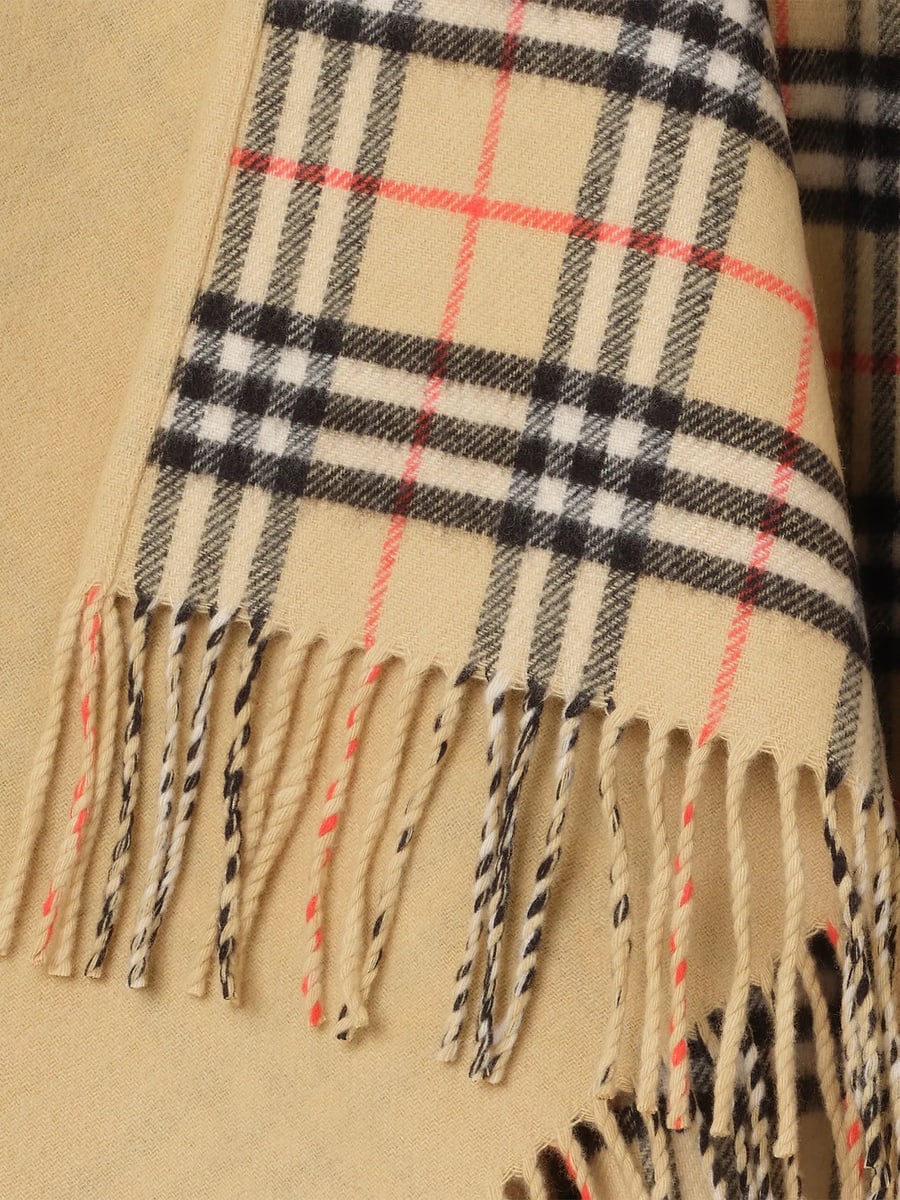 Burberry Burberry Reversible Fringed Cape, view 2