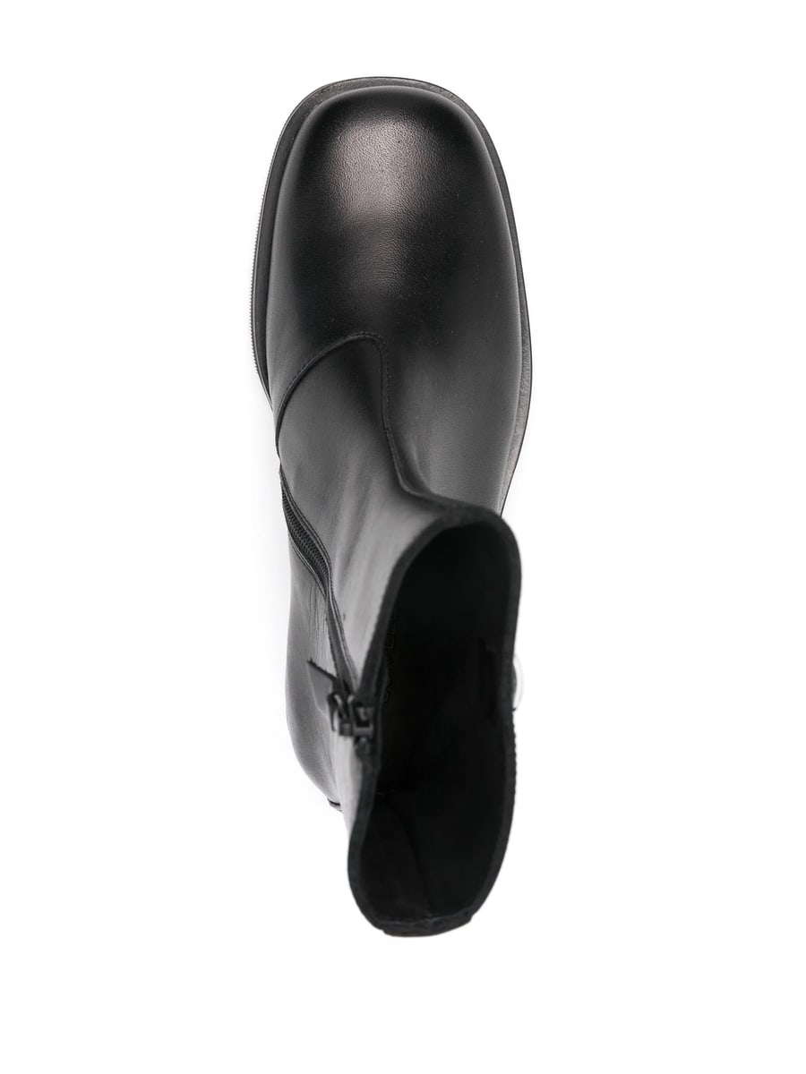 Our Legacy Our Legacy Leather Side-zip Boots, view 3