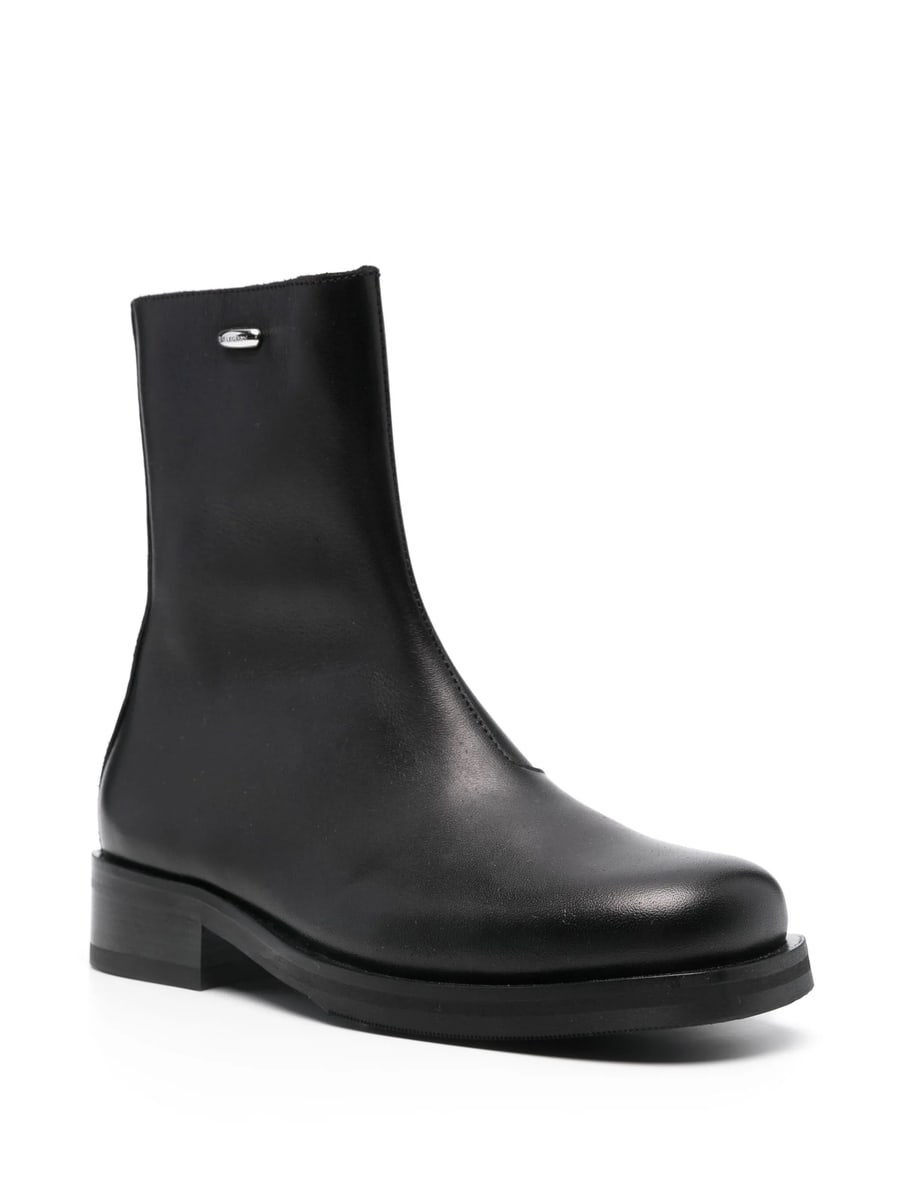 Our Legacy Our Legacy Leather Side-zip Boots, view 4
