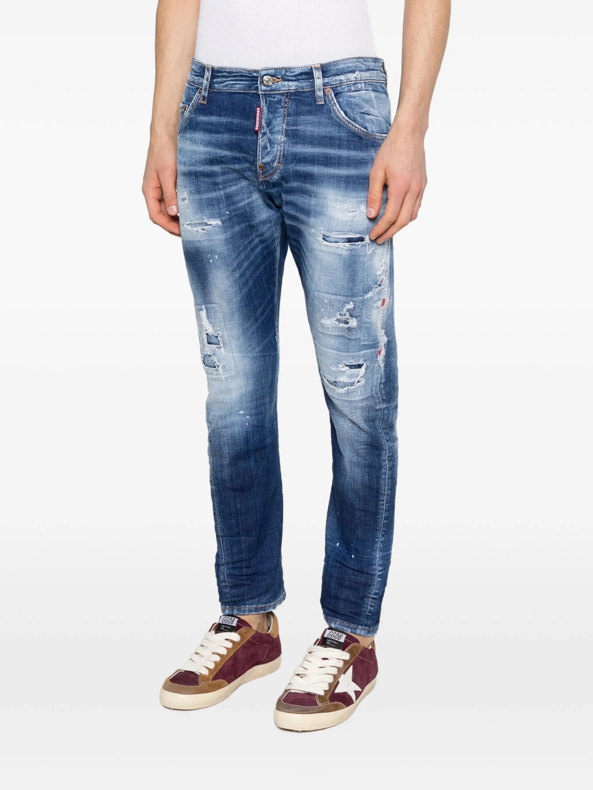 Dsquared2 Dsquared2 Distressed-effect Jeans, view 2
