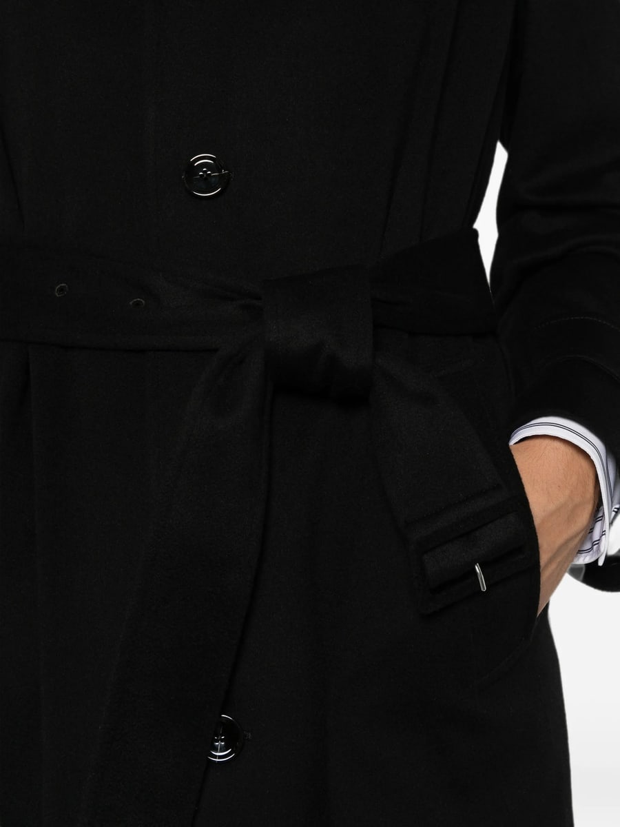 Lardini Lardini Belted Single-breasted Coat, view 2