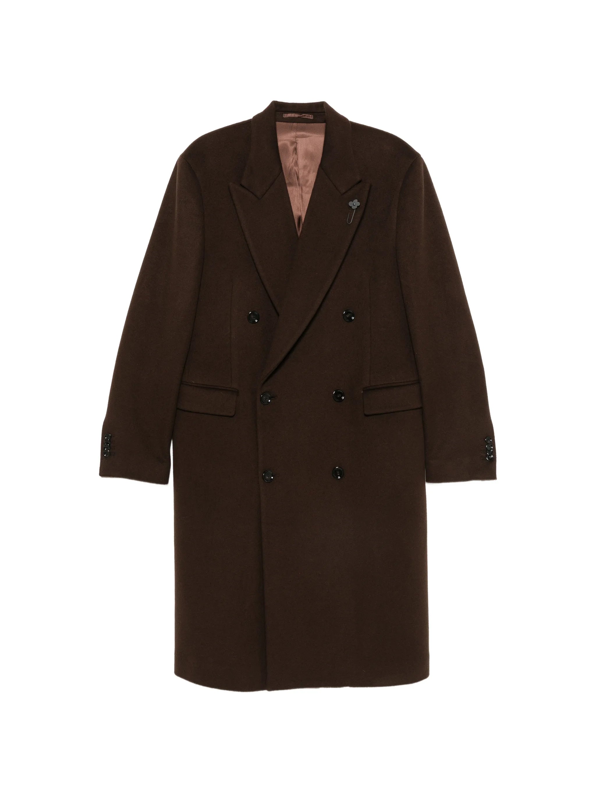 Lardini Lardini Pin-lapel Double-breasted Coat