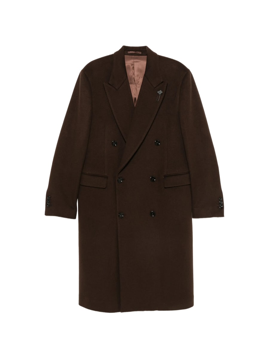 Lardini Lardini Pin-lapel Double-breasted Coat