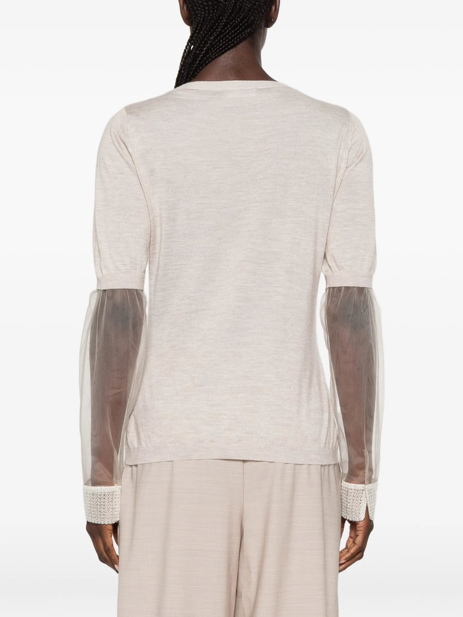 Fabiana Filippi Fabiana Filippi Sheer-panel Top, view 4