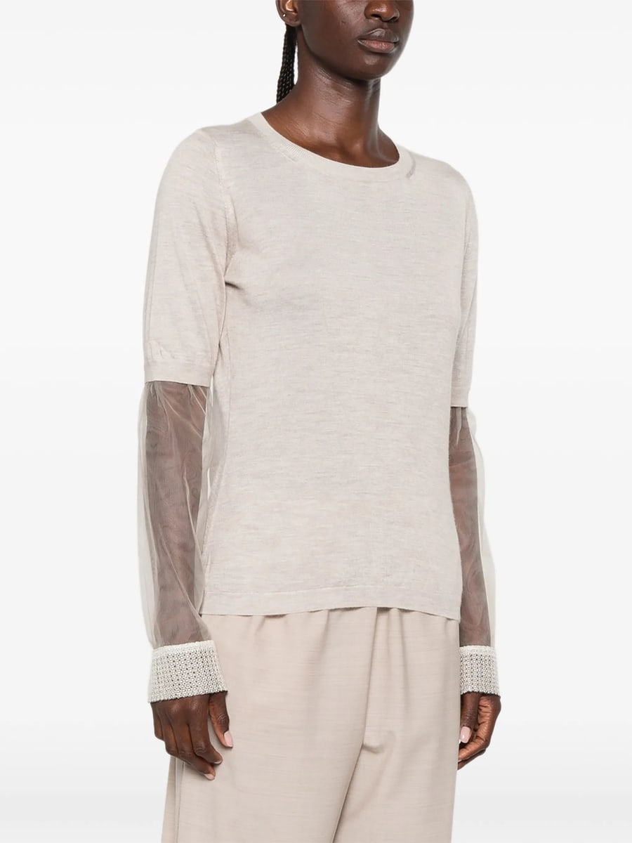 Fabiana Filippi Fabiana Filippi Sheer-panel Top, view 5