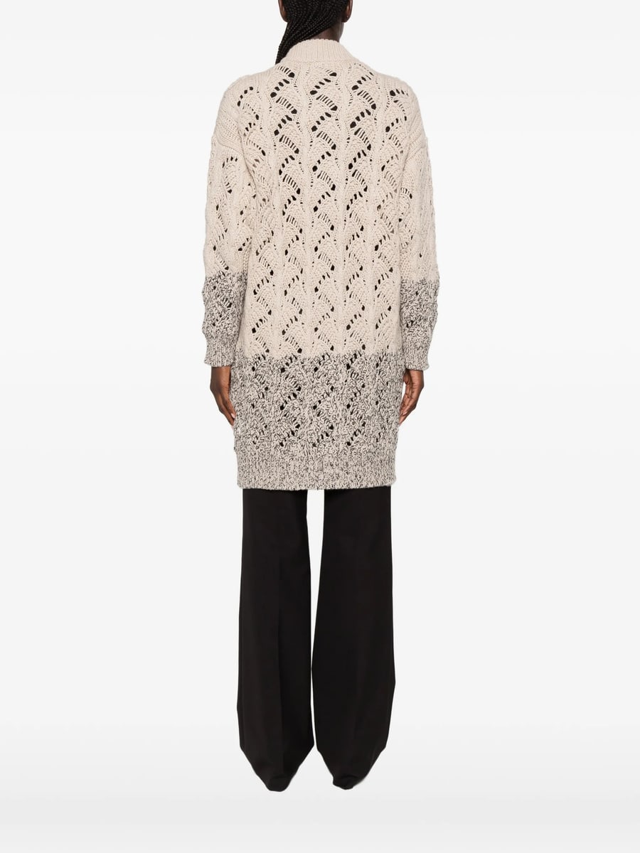 Fabiana Filippi Fabiana Filippi Open-knit Zip-up Cardigan, view 2