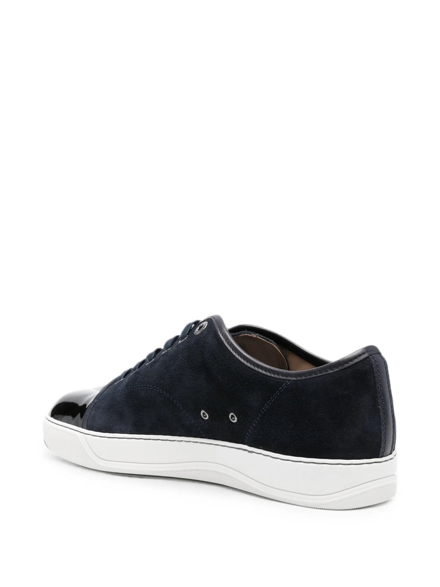 Lanvin Lanvin DBB1 Patent-toe Suede Sneakers, view 4
