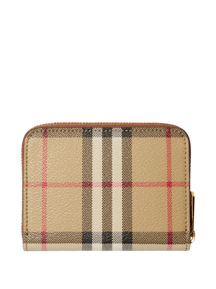 Burberry Burberry Small Check Zip Wallet, view 2